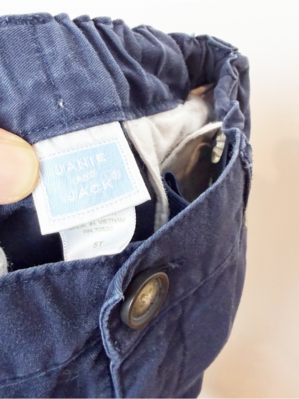 Janie and Jack | Boys Navy Mallard Duck Embroidered Chino Pants - Picture 5 of 7